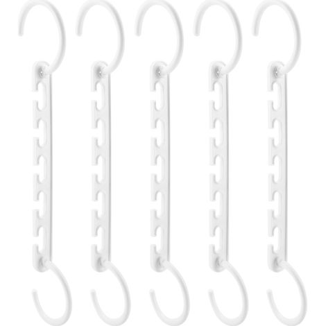 Cintres de placard multifonctionnels, gain de place, porte-vêtements, organisateur de crochets pliables (1/5)