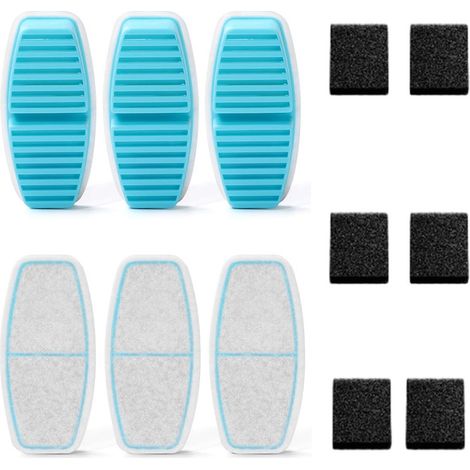 Lot de filtres de remplacement pour fontaine à eau pour animaux, cartouches filtrantes à charbon actif pour abreuvoir automatique (1/5)