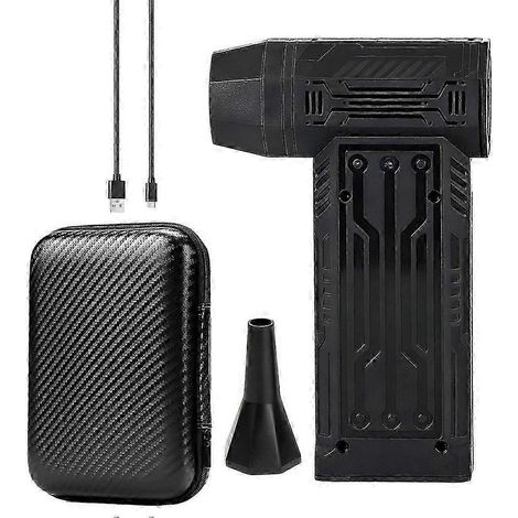 Mini aspirateur à air comprimé sans fil 130 000 tr/min, rechargeable, 3 vitesses, réglable, avec buse d'éclairage LED, compatible avec les claviers, les appareils photo et les appareils de nettoyage d (1/5)