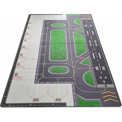 Rectangular Airport Play Mat Printed, Multipurpose, Airplane Model Play Mat, Tabletop, Bedroom (1/5)