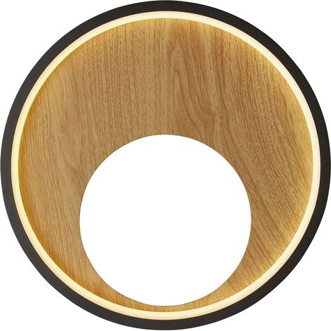Applique Contemp Curiosità Acciaio Nero Policarbonato Marrone Led 11W 3000K