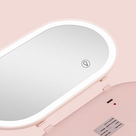 Miroir de pare-soleil de voiture avec éclairage LED, interrupteur tactile, verre HD, universel, protection solaire, miroir cosmétique rose sakura (1/5)