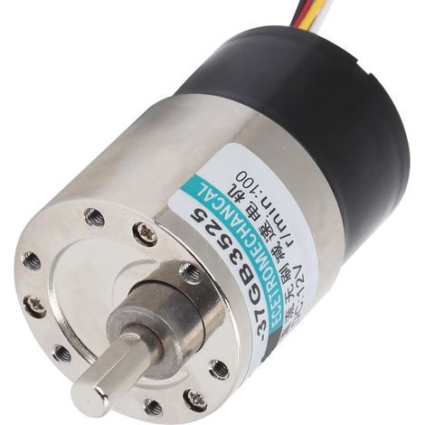 Bürstenloser Motor mit niedriger Drehzahl, inklusive Halterung und Drehzahlregler, CW/CCW, DC12V, XD-37GB3525, 100 U/min (1/5)
