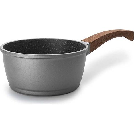 Cazo Recto Aluminio Fundido Stilo  Gris  1.2L  16 cm x 7.5 cm  Cazo resistente antiadherente  Lacor