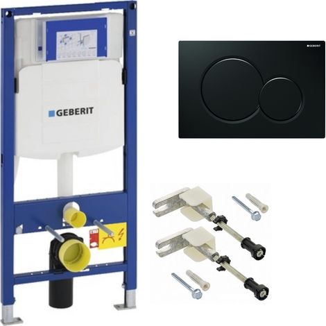 Duofix UP320 Pack Telaio di supporto + Piastra di controllo Sigma01 Nera (UP320-Sigma01-A-DE)