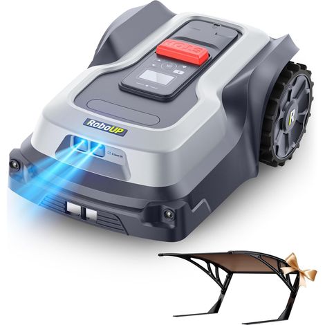 T1200Pro - 1500㎡, RTK+IA Wireless Robot Lawn Mower Map Limit Expansion, Unlimited Mowing Areas, Border Mowing, Obstacle Avoidance, Custom Mowing (1/5)