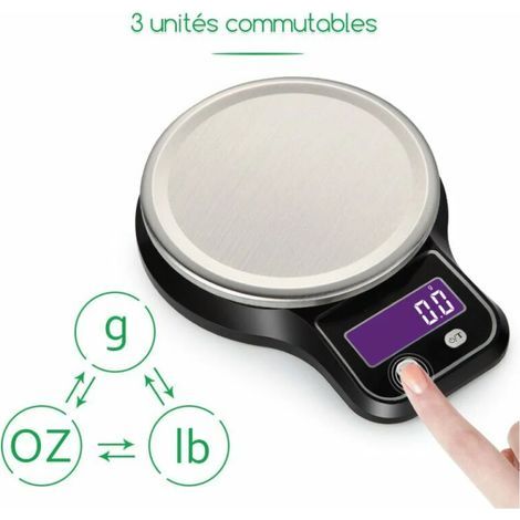 Balanza electrónica portátil para cocina, de uso doméstico (5 kg/1 g) (1/5)