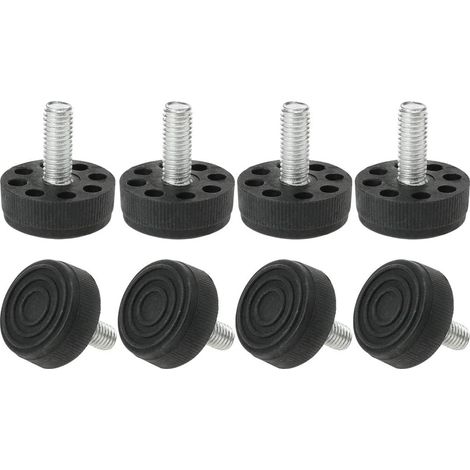 8 Pcs Pieds de Nivellement Meuble Réglable M8 x 20 x 30mm Pied de Meuble, Protection de Sol, Support pour Pieds de Meubles (1/5)