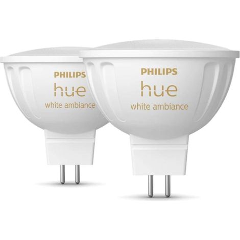 Philips Hue White Ambiance MR16 bombillas inteligentes blanco pack 2 (1/5)