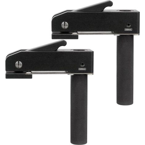 Serre-joint réglable pour le travail du bois - 20 mm - Trou pour chien - 2 pièces à dégagement rapide (diamètre 20 mm)