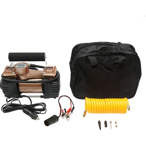 Compressore d'aria per pneumatici 12V 180W, 150PSI, 45l/min, cavo da 3m per presa accendisigari auto Breckner Germany (1/5)