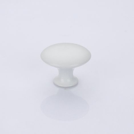 Lot de 10 poignées de tiroir blanches, 30mm bouton de meuble, boutons ronds à trou unique, poignées pour placard, armoire et cuisine, idéal chambre enfant (1/3)