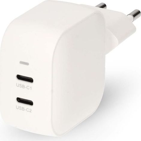 Wall charger 35 w gan pd30 quick charge feature 175 233 292 30 a number of outputs 2 2x usb c automatic voltage selection white