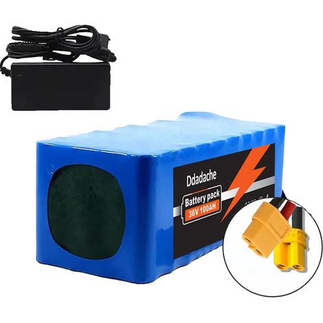 Batterie Lithium, Capacité 100Ah, BMS Inclus, chargeur XT60-XT30 (1/2)
