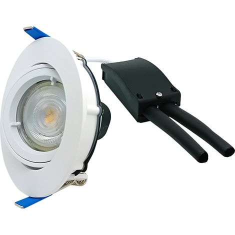 SPOT ENCASTRE TRITON SLIM IP65 6W 3K-4K SWITCH CCT DIM ACIER BROSSE AEROSPOT 165283 (1/2)