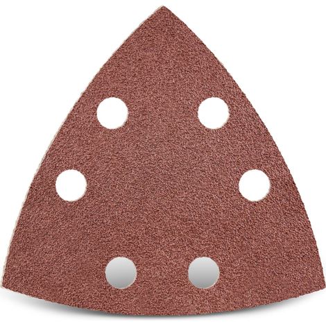 MENZER Red Klett-Schleifblätter, 93 mm, 6-Loch, f. Deltaschleifer, Normalkorund (50 Stk.) K40