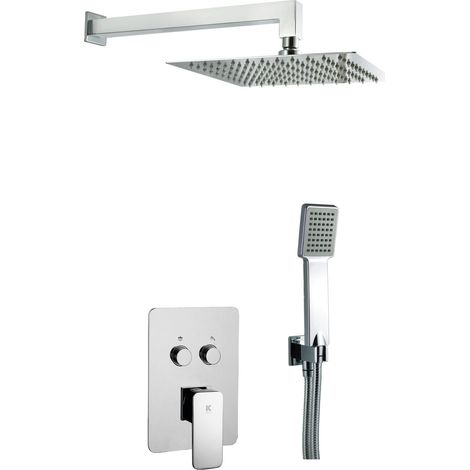 Set doccia da incasso con 2 soffioni doccia a parete  Serie SKARA - KÄLLA