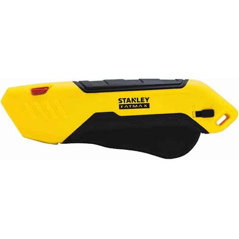 Stanley – Couteau de sécurité FMHT103690 – Lame de sécurité avec pointe arrondie – Poignée ergonomique pour usage prolongé – Idéal pour cartons et plastiques