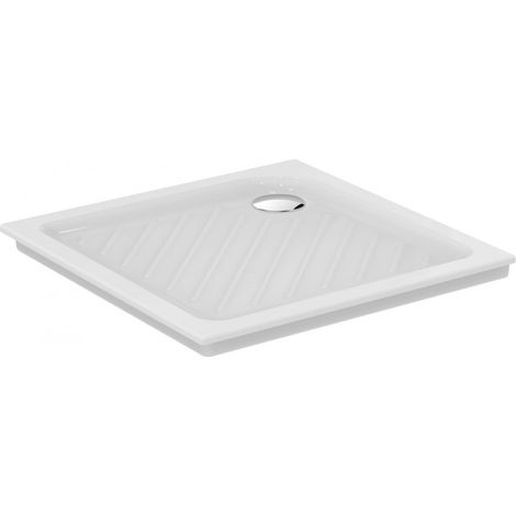 Porcher – Receveur de douche à carreler 90x90 – Évacuation verticale – Bonde de vidage incluse – Conception robuste pour chantiers humides (1/4)