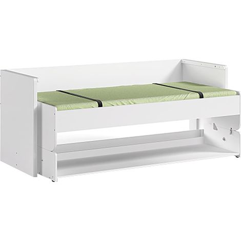 RYDER - Lit 90x200cm Blanc Convertible en Bureau (1/5)
