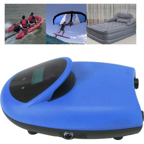 Pompe à air électrique pour planche à pagaie SUP 12V, pompe à air haute pression montée sur véhicule, pompe à air portable pour tente gonflable/bateau gonflable d'extérieur, bleue. (1/5)