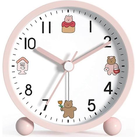 Réveil électronique silencieux et lumineux créatif pour étudiants, avec date et température. (1/4)