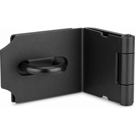 Loquet Cadenassable Inox 304 pour Porte Placard Noir 10,8 cm (1/5)