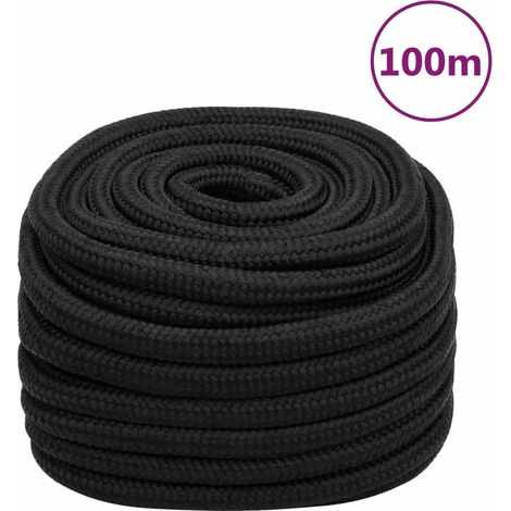 Corde marine d'amarrage en polypropylène noire, 20 mm x 100 m - PANGIVO (1/5)