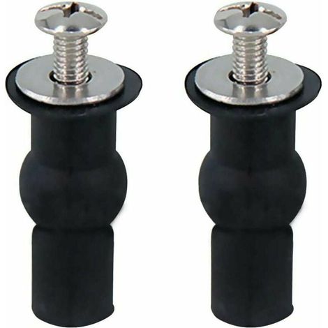 YMYNY Toilettensitz-Scharnierbefestigungen, Toilettensitz-Befestigungszubehör, passend für alle Toiletten (18 mm) (1/4)