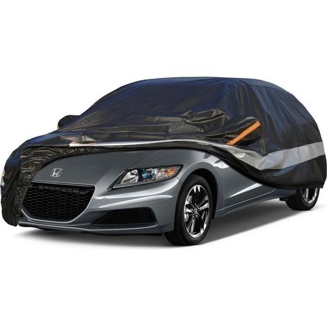 Autoabdeckung 10 Schichten Wasserdicht Atmungsaktiv für Honda CR-Z (2010-2017) Schwarz (1/5)