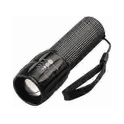 Mini lampe torche LED portable à zoom variable (piles non incluses) - Lot de 2 (Idéal comme cadeau, éclairage intérieur, matériel d'urgence) (1/5)