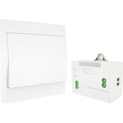 Interrupteur mural sans fil auto-alimenté – Télécommande RF 433MHz – Portée jusqu'à 100m – Compatible Alexa et Google Home (1/5)
