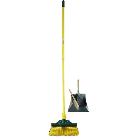 Balai griffes 30 cm bois + pelle galvanisée