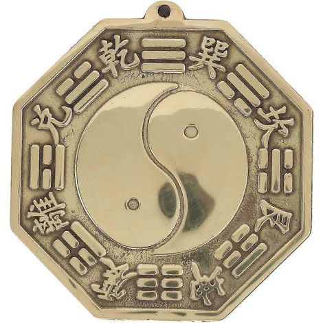 Miroir Bagua, fabrication soignée, suspension en laiton, miroir multifonction Feng Shui (1/4)