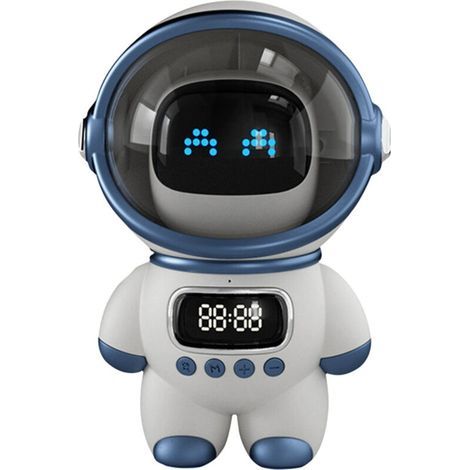 Astronaut Bluetooth speaker with clock and night light – AI 5.1 chip – Up to 168 hours of battery life – White birthday gift (1/5)
