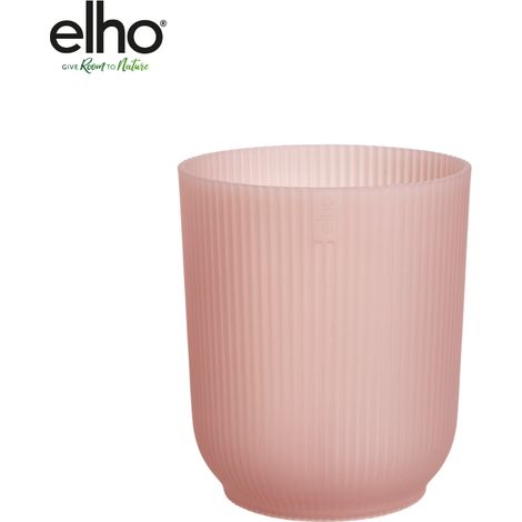 Pot de Fleurs pour Orchidées Design Nervuré Rose Ø 13 x H 15 cm - PANGIVO