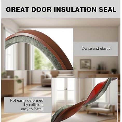 Joint De Porte Autocollant Extra Fort Blanc 200 Cm Pour Isolation