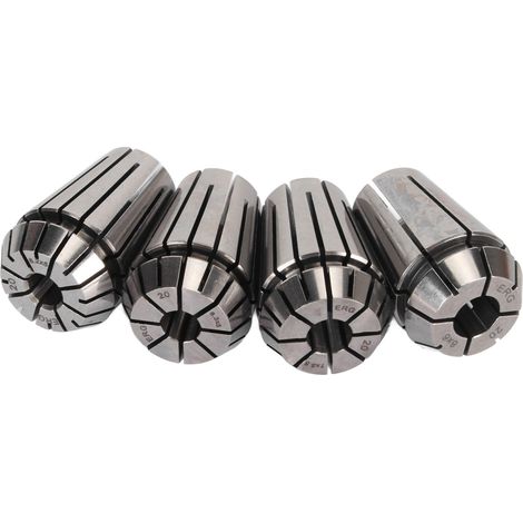 Jeu de 4 mandrins à pinces en acier à haute teneur en carbone, 4 mors à ressort pour rectifieuses et machines de gravure CNC (1/5)