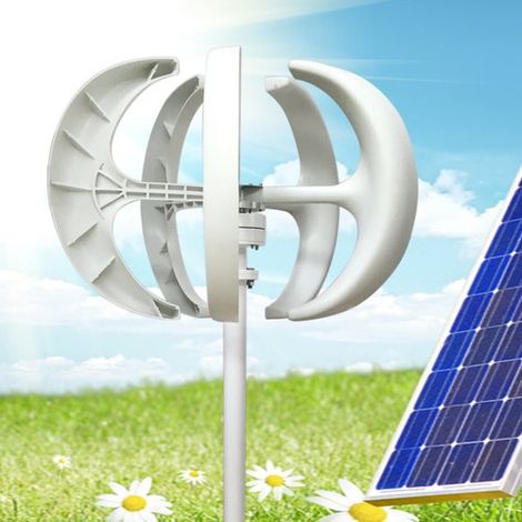 Wind Turbine Generator,5 Blades Charger Controller 12V Kit,,600W Vertical Lanter