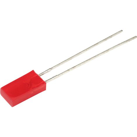 Kingbright  LED bedrahtet  Rot Rechteckig 2 x 5 mm 5 mcd 110 ° 30 mA 2 V