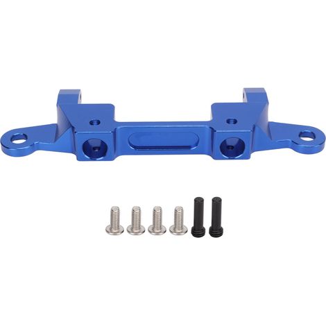 Plaque de fixation pare-chocs arrière en alliage d'aluminium pour Axial 1/6 SCX6, support de montage de pare-chocs, accessoires RC bleu (1/5)
