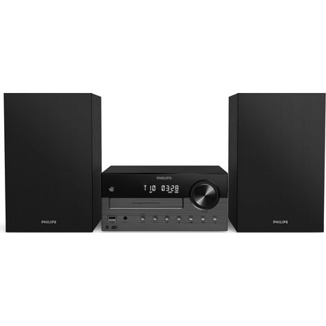 Philips TAM4505M2/12 Home-Stereoanlage Heim-Audio-Mikrosystem 80 W Schwarz, Dunkles Grau