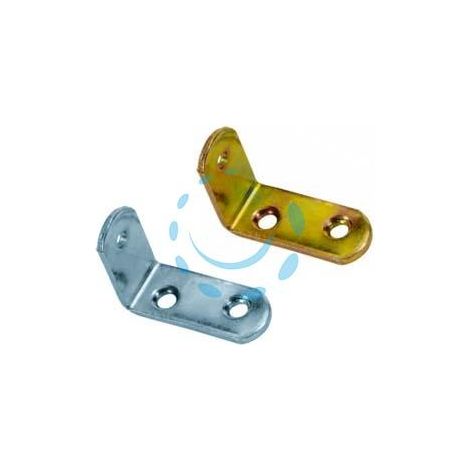 MENSOLINA REGGIPIANI A SQUADRA - mm.35x25 - piatto mm.15x2 - nichelato (624)