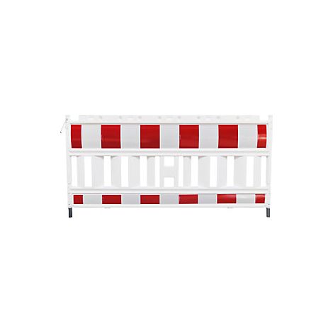Schake  Barriera  plastica con strisce rifrangenti  bianco /