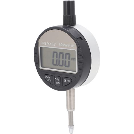 Indicateur à cadran électronique Jauge de test à cadran numérique Indicateur 0,01 mm 0-12,7 mm Idéal pour la fabrication de machines et la mainten (1/5)