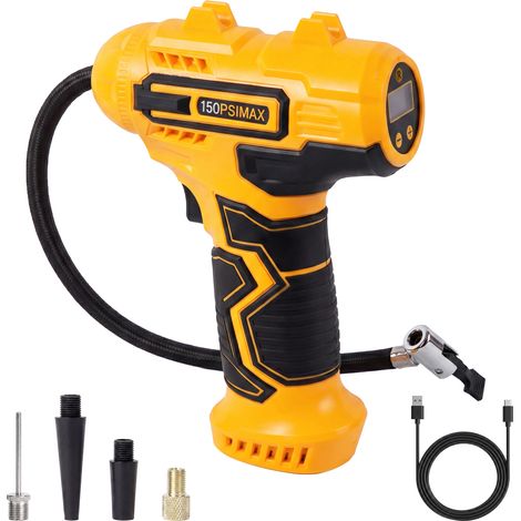 Traderight Car Tyre Inflator Cordless Air Compressor 150PSI Portable Tyre Pump (1/5)
