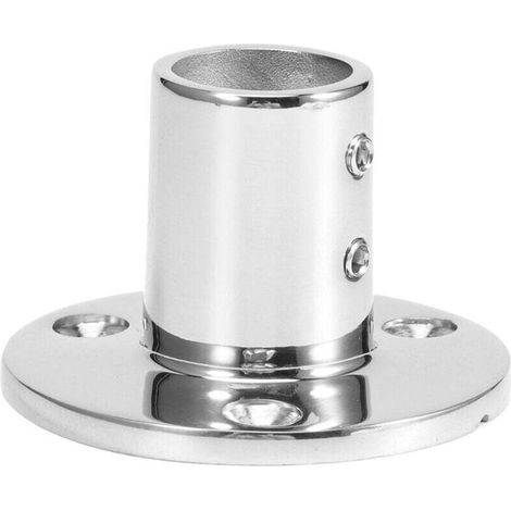 Base de Tube rond à 90 degrés, raccord de main courante en acier inoxydable 316, matériel de bateau marin, 25mm/1 po (1/4)
