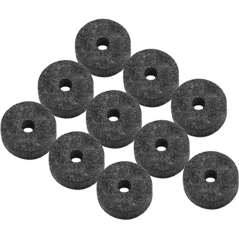 20 Coussinets Felt Antidérapants pour Cymbales, Accessoires Batterie 4cm Gris, Lot de Pièces de Rechange (1/5)