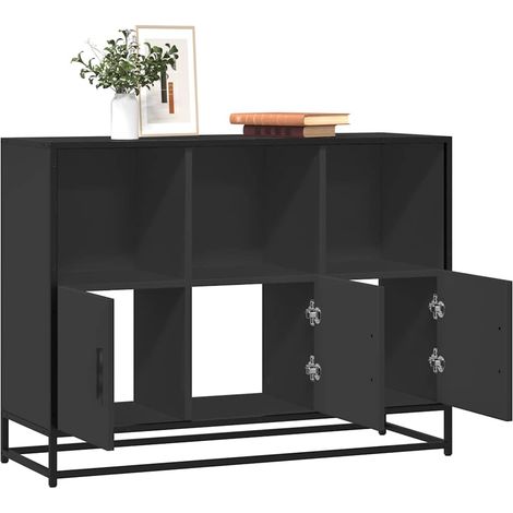 Sideboard Schwarz 100x35x76 cm Holzwerkstoff