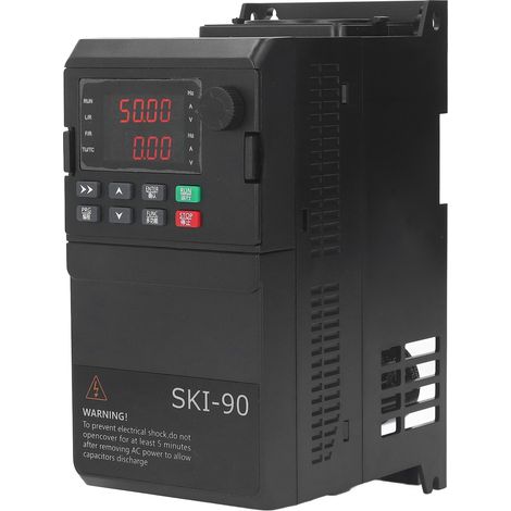 Variateur de fréquence SAKO Vector 0.75KW, convertisseur industriel robuste, entrée triphasée 380V CA, sortie 0-380V CA, onduleur universel pour tour, ventilateur, usage intensif (1/5)